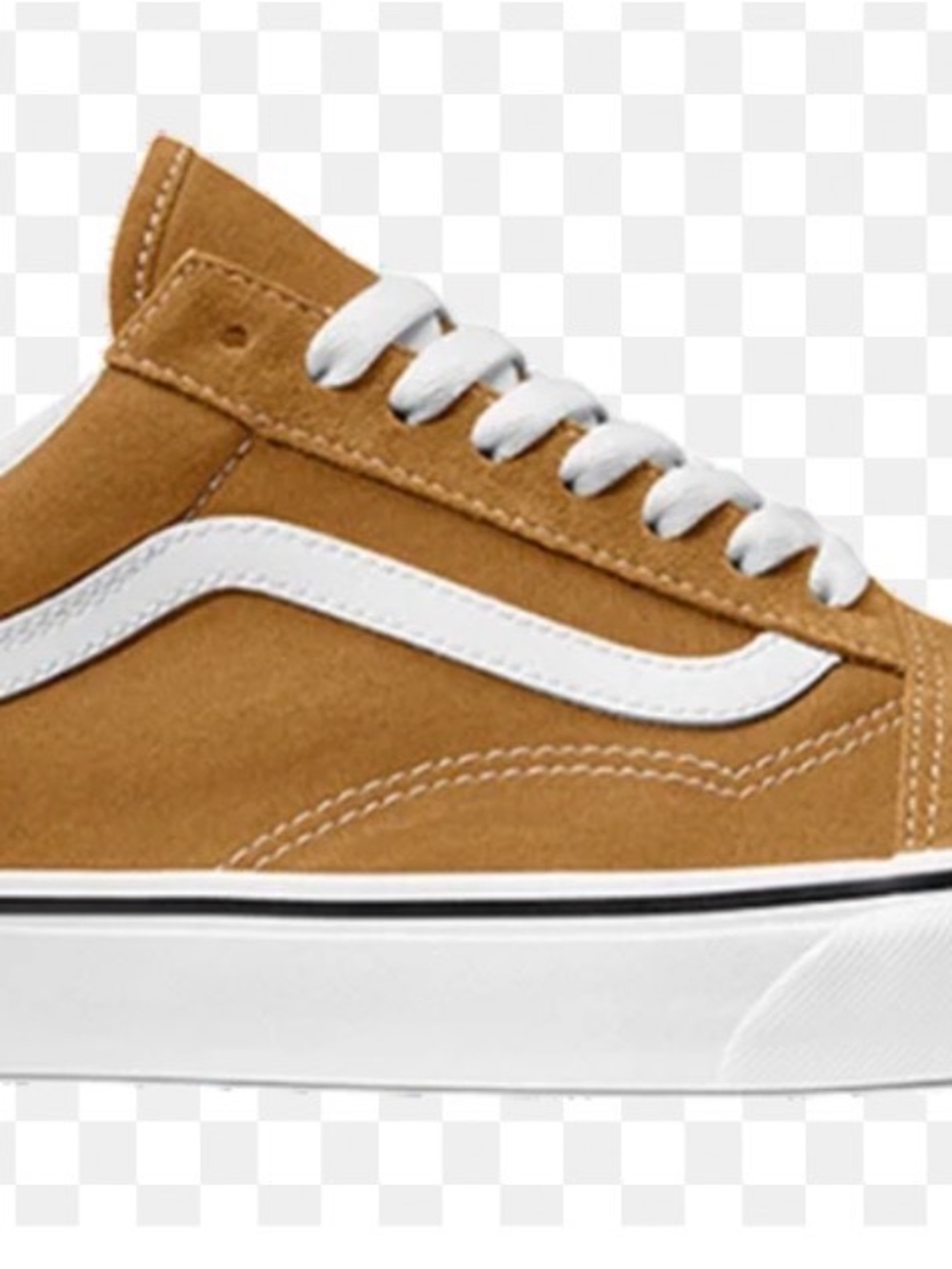 Vans Old Skool Suede Sneakers in Tan and White